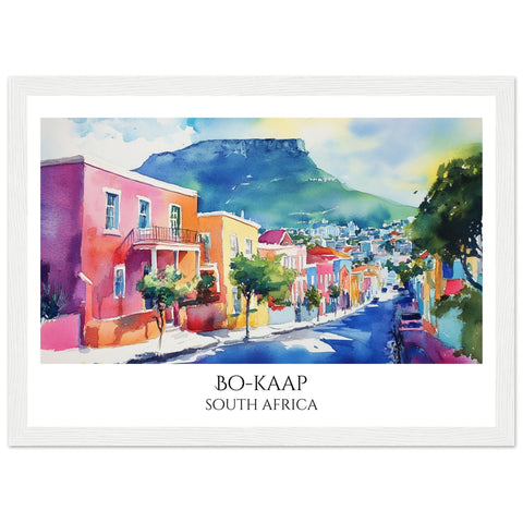 Bo-Kaap Wooden Framed Poster