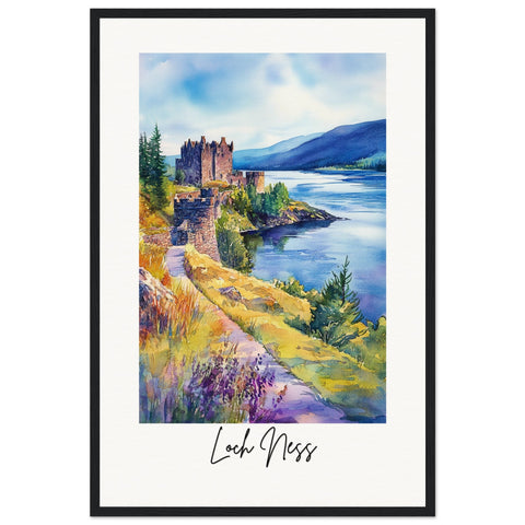 Loch Ness Wooden Framed Poster