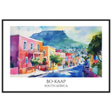 Bo-Kaap Wooden Framed Poster