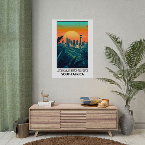 Retro Johannesburg Poster