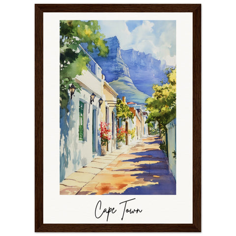 Cape Town Wooden Framed Poster