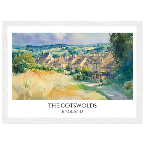 The Cotswolds Wooden Framed Poster