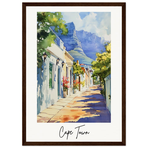 Cape Town Wooden Framed Poster