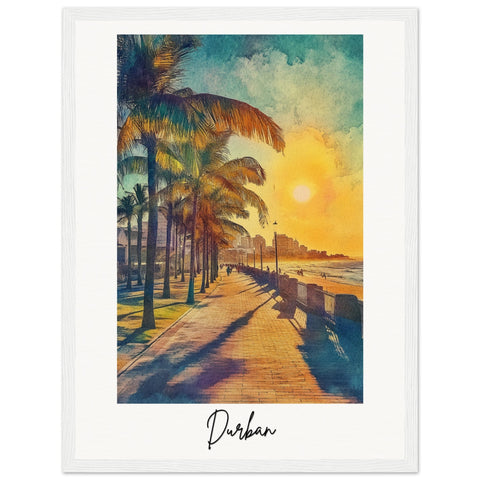 Durban Wooden Framed Poster