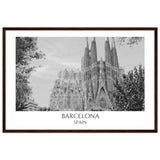 Barcelona Black & White Frame Poster