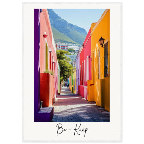 Bo-Kaap Wooden Framed Poster