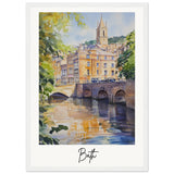 City of Bath Wooden Framed Poster