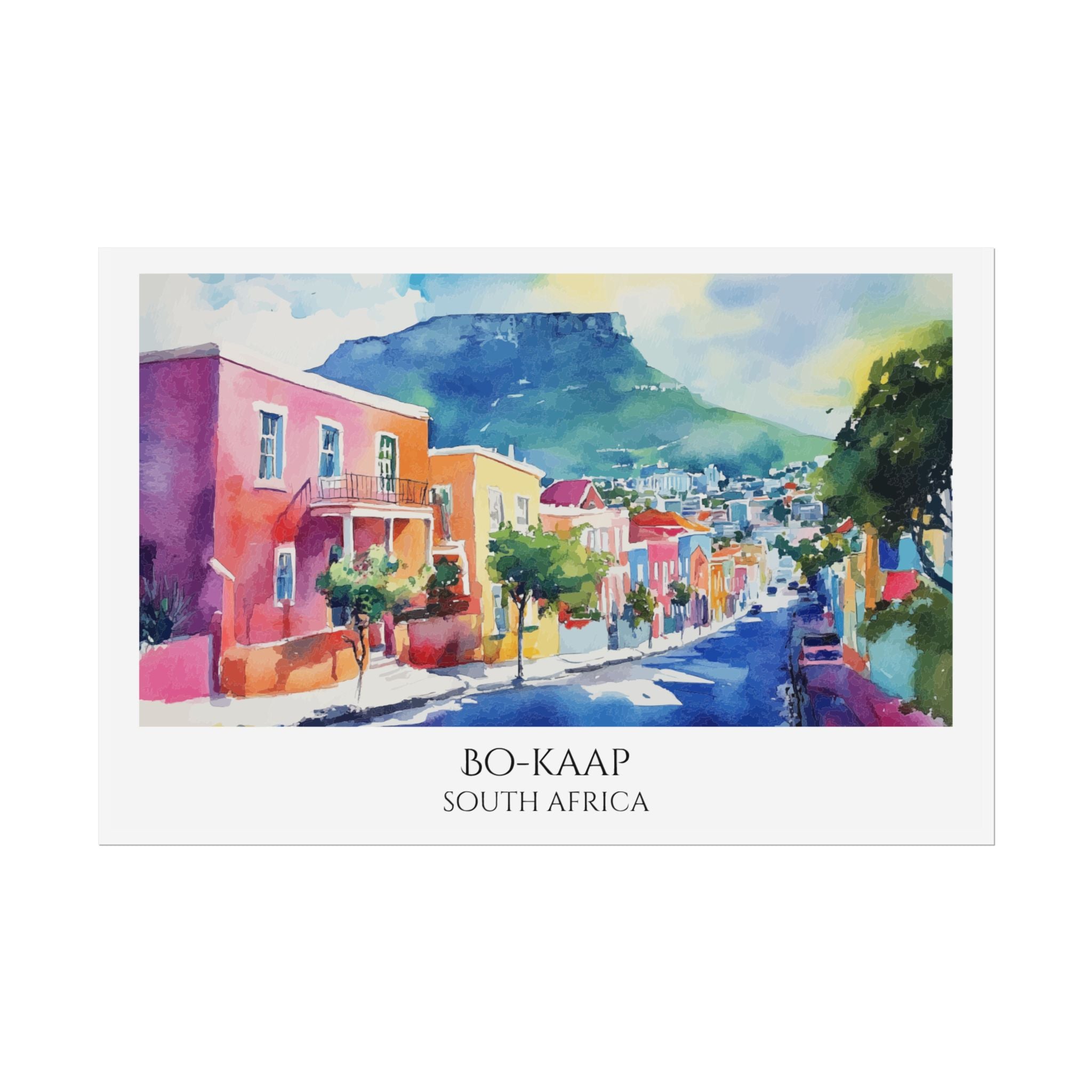 Bo-Kaap Watercolor Poster