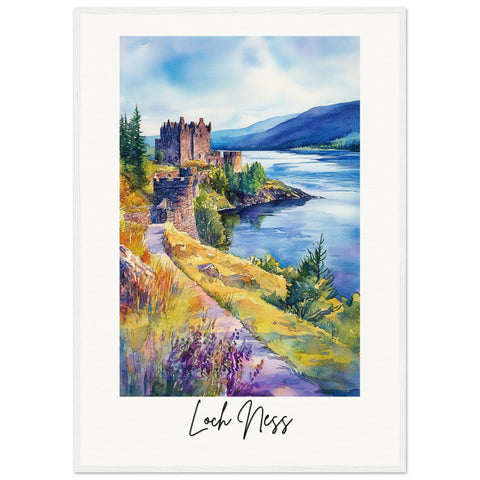 Loch Ness Wooden Framed Poster