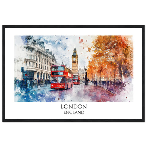 London Framed Poster