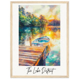 The Lake District Wooden Framed Poster