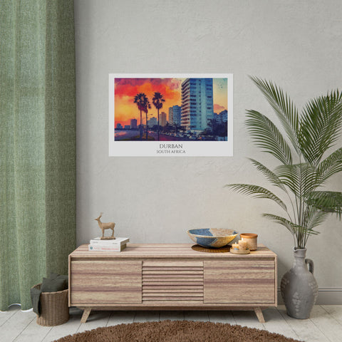 Durban Watercolor Poster