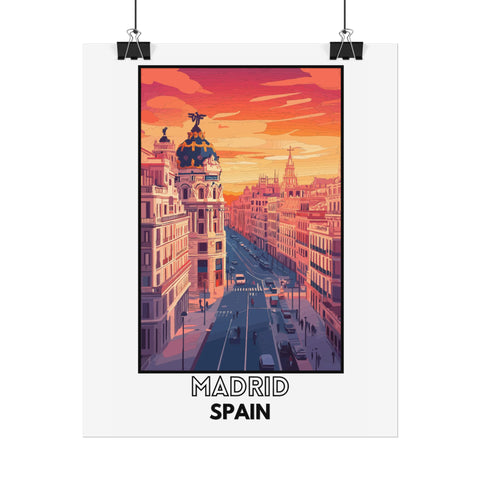 Retro Madrid Poster