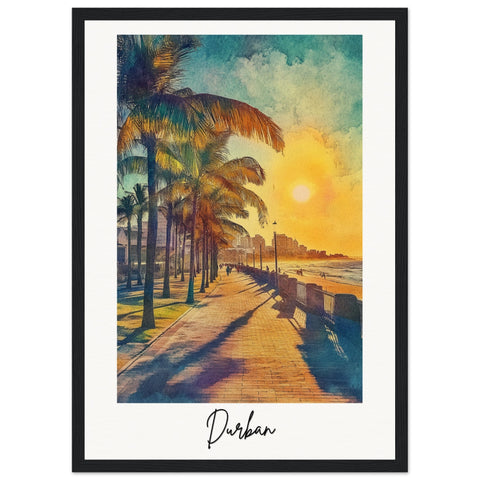 Durban Wooden Framed Poster