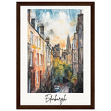 Edinburgh Wooden Framed Poster