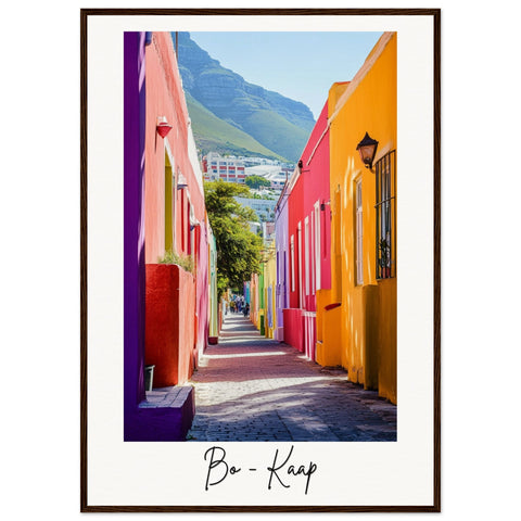 Bo-Kaap Wooden Framed Poster