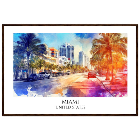 Miami Framed Poster