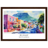 Bo-Kaap Wooden Framed Poster