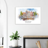 Amsterdam Wooden Framed Poster