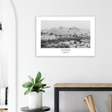 Athens Black & White Framed Poster