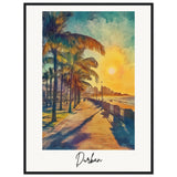 Durban Wooden Framed Poster