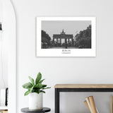 Berlin Black & White Framed Poster