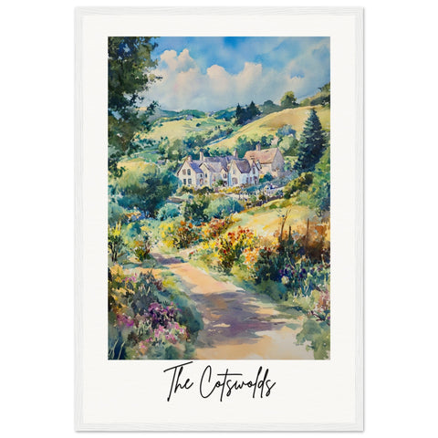 The Cotswolds Wooden Framed Poster