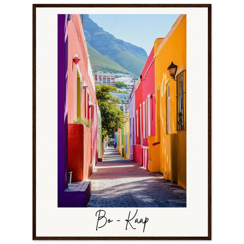 Bo-Kaap Wooden Framed Poster