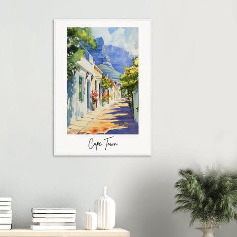 Cape Town Wooden Framed Poster