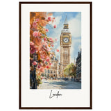 London Wooden Framed Poster