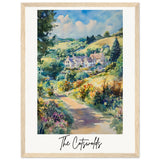 The Cotswolds Wooden Framed Poster