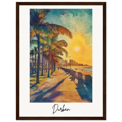 Durban Wooden Framed Poster