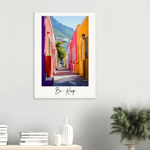 Bo-Kaap Wooden Framed Poster