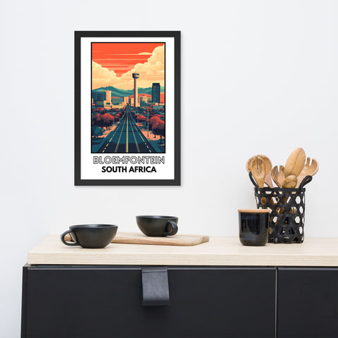 Bloemfontein Framed poster