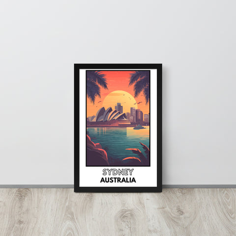 Sydney Framed poster