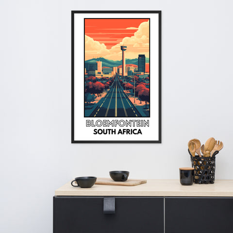 Bloemfontein Framed poster