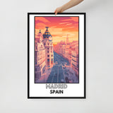 Madrid Framed poster