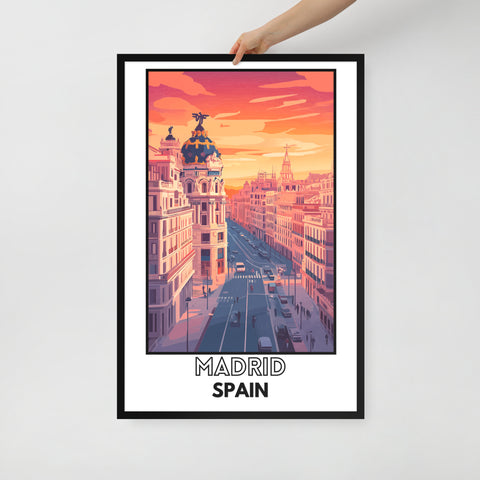 Madrid Framed poster