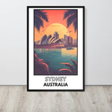 Sydney Framed poster