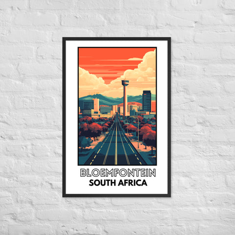 Bloemfontein Framed poster