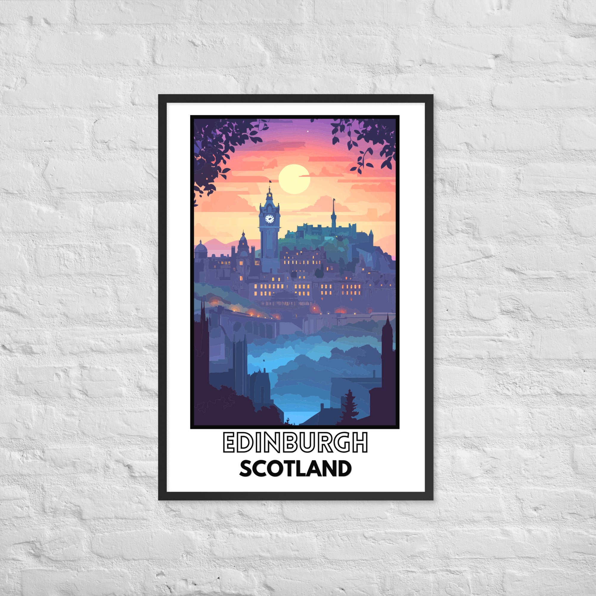 Edinburgh Framed poster