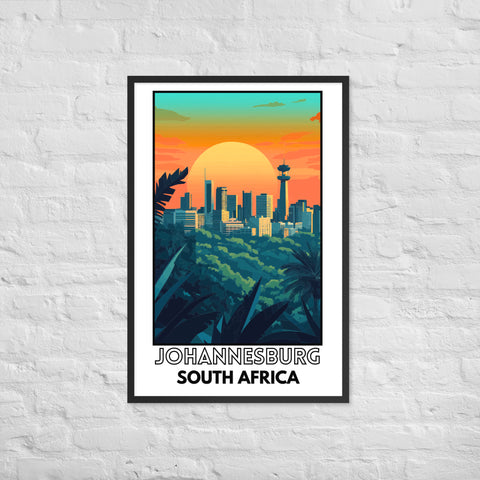 Johannesburg Framed poster