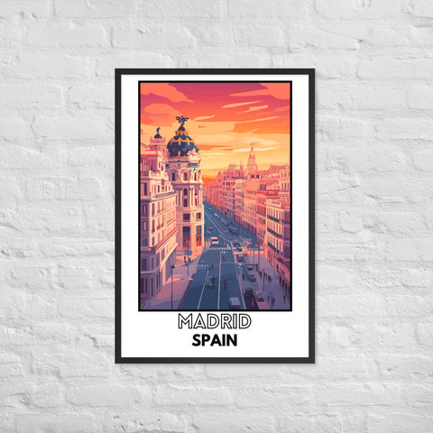 Madrid Framed poster