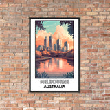 Melbourne Framed poster