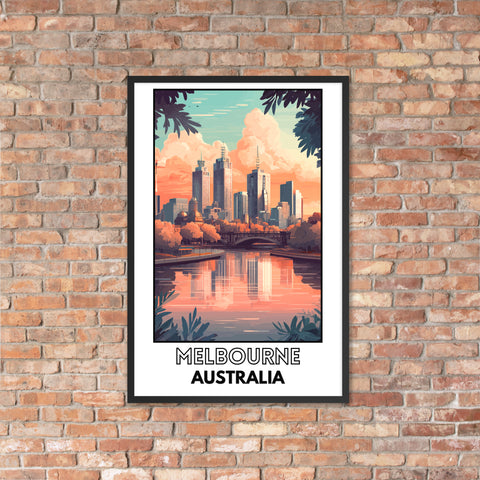 Melbourne Framed poster