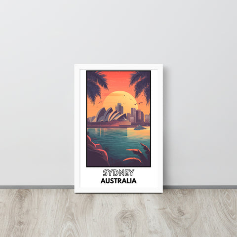 Sydney Framed poster