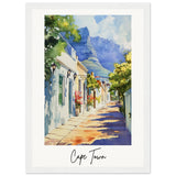 Cape Town Wooden Framed Poster